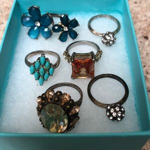 Lot of Statement Rings Size 6